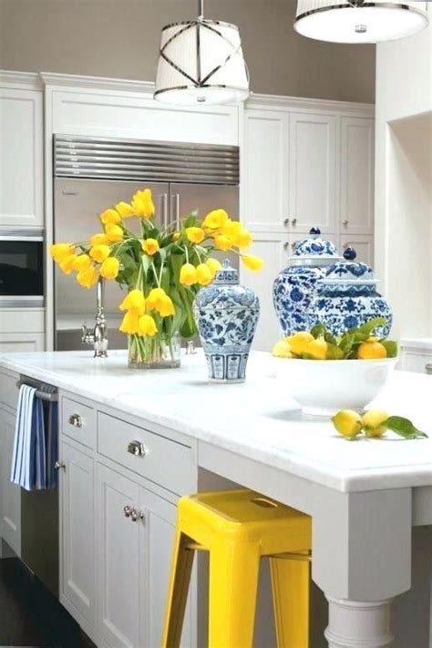 Blue And Yellow Kitchen Decor