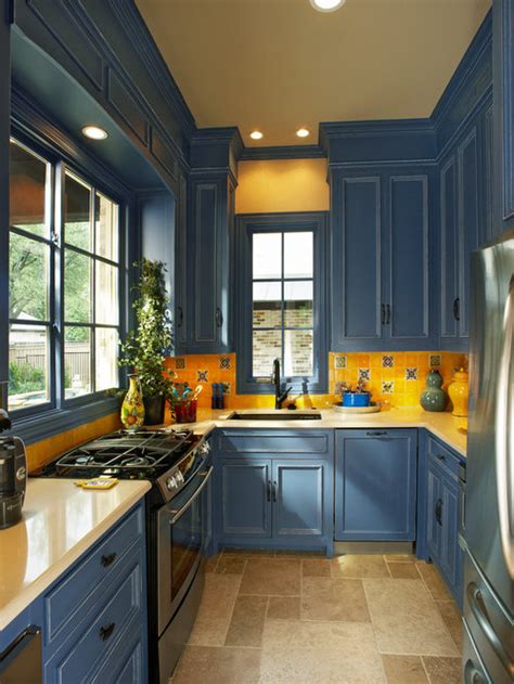 Blue Yellow Kitchen
